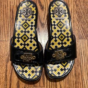 Tory Burch wooden heel sandal/clog